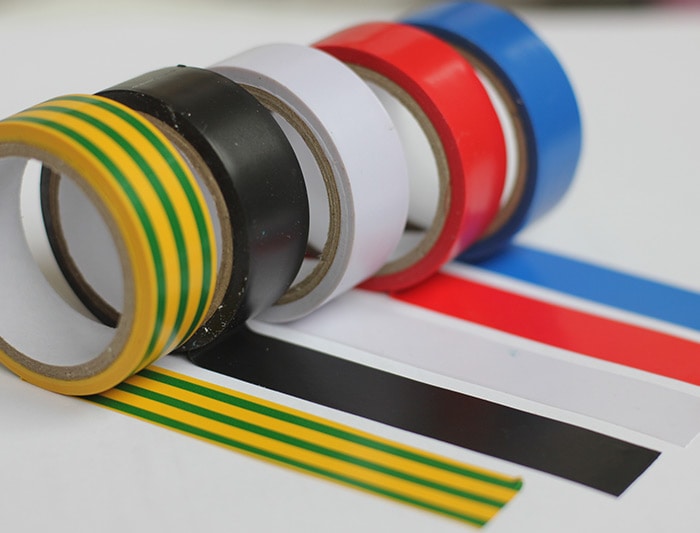 Different colored tapes Different colored tapes
